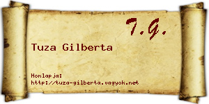 Tuza Gilberta névjegykártya